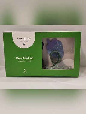 kate spade New York Green Ceramic Place Card Set